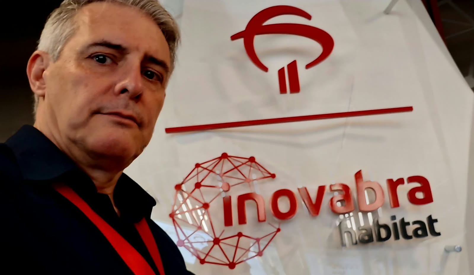 Sinalização do InovaBRA Habitat no dia da visita técnica
